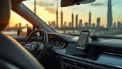 Best car phone mount UAE 2026 on a luxury car dashboard.