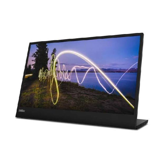 Lenovo ThinkVision M15 15.6" Full HD WLED LCD Monitor - 16:9 - Raven Black