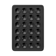 StickyGrippy Suction Phone Case Mount, Silicon Adhesive Phone Accessory for iPhone and Android, Hands-Free Fidget Toy Mirror Shower Phone Holder, Tiktok Videos and Selfies (Black)