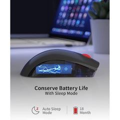 ماوس لاسلكي من لينوفو (WL150) - مريح، 2.4 جيجا، 1000 نقطة في البوصة، 3 ملايين نقرة، صغير الحجم، أسود، USB-A، متوافق مع أجهزة الكمبيوتر المحمولة وأجهزة الكمبيوتر الشخصية.