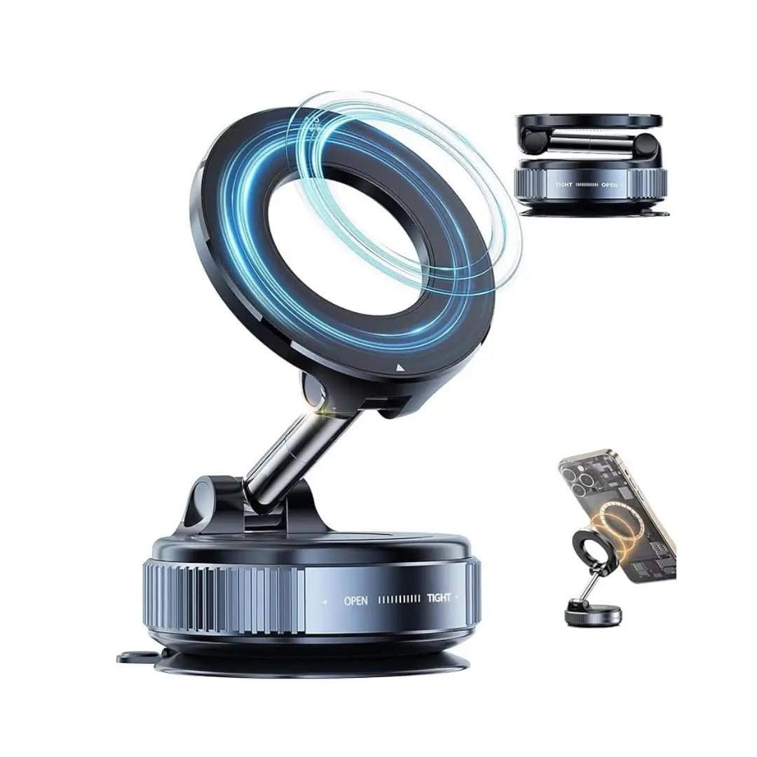 AMALYX Magnetic Phone Mount 2-in-1 360° Car Holder Foldable