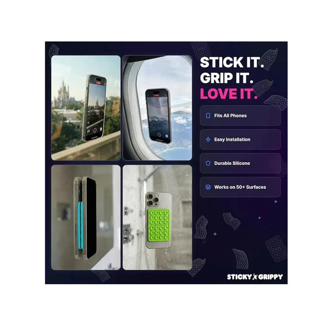 AMALYX Magnetic Phone Mount 2-in-1 360° Car Holder Foldable