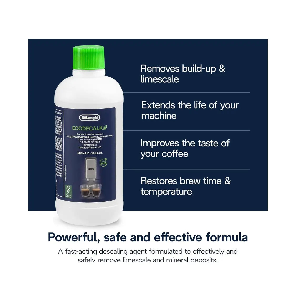 De'Longhi EcoDecalk 500ml Descaler Coffee Maker Cleaner
