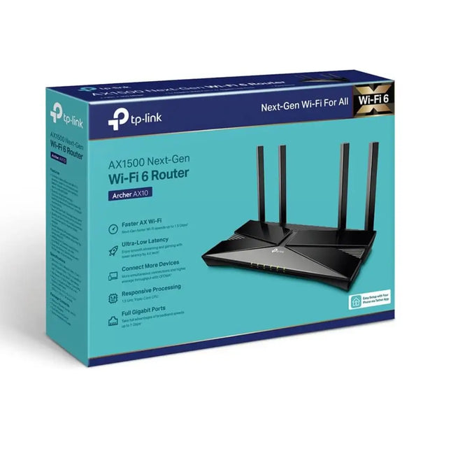 TP-Link Archer AX10 WiFi 6 Router – AX1500 Dual Band Gaming Router