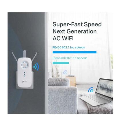 TP-Link AC1750 WiFi Range Extender RE450 Dual Band High Speed Internet Booster