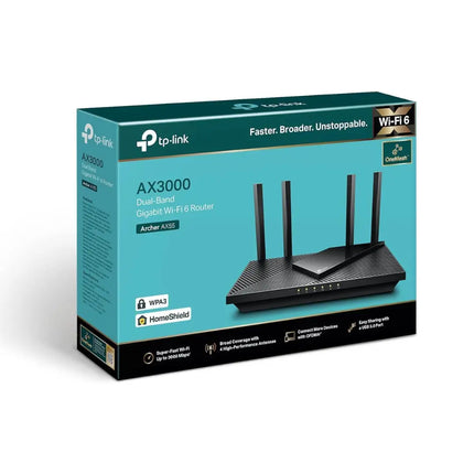 TP-Link Archer AX55 WiFi 6 Router AX3000 Dual Band Gaming Router with Alexa