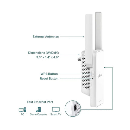 TP-Link RE315 AC1200 WiFi Extender Dual Band 1500 Sq.ft Coverage with OneMesh