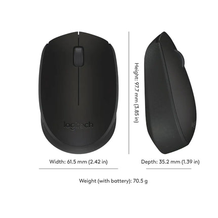 Logitech M171 Wireless Mouse 2.4GHz USB Receiver PC Mac