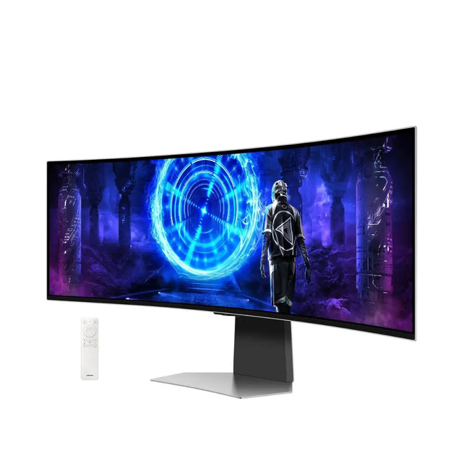 Samsung Odyssey G9 49" Curved OLED Gaming Monitor 240Hz 0.03ms White