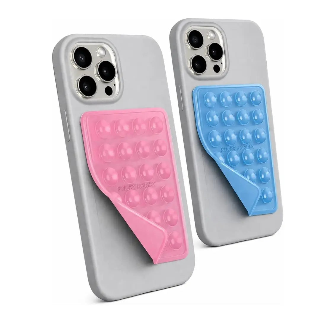 AMALYX Suction Phone Holder Couple Combo Pink Blue iPhone Android