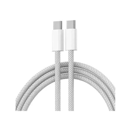 Original USB-C to USB-C Fast Charging Cable 60W, Compatible with iPhone 15/16 Series, Samsung Galaxy, Google Pixel & All USB-C Devices – Type-C Charger Cable for Phones & Tablets” - Amal Estore