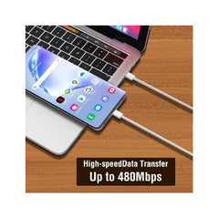 كابل شحن سريع أصلي من USB-C إلى USB-C بقوة 60 واط، متوافق مع سلسلة iPhone 15/16، وSamsung Galaxy، وGoogle Pixel، وجميع أجهزة USB-C - كابل شاحن من النوع C للهواتف والأجهزة اللوحية - Amal Estore