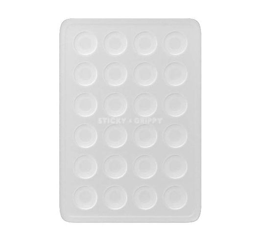 StickyGrippy Suction Phone Case Mount, Silicon Adhesive Phone Accessory for iPhone and Android, Hands-Free Fidget Toy Mirror Shower Phone Holder, Tiktok Videos and Selfies (Translucent)