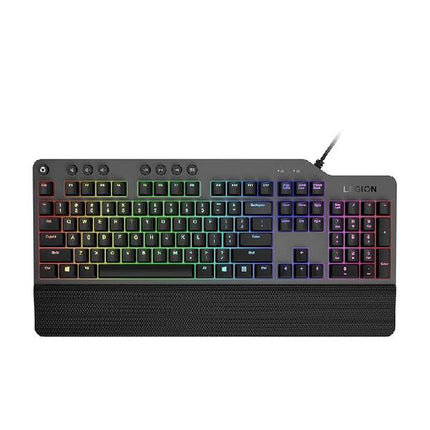لوحة مفاتيح الألعاب الميكانيكية Lenovo Legion K500 RGB GY40T26478، باللون الأسود