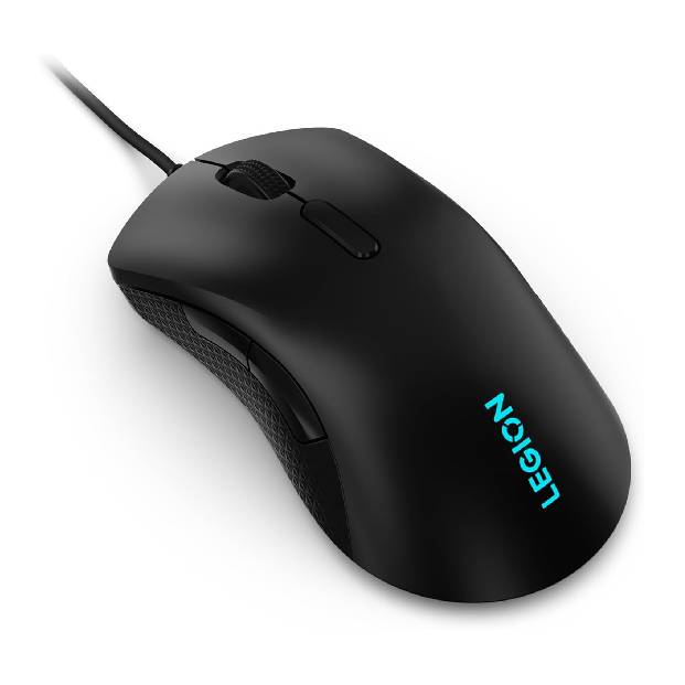 Lenovo Legion M300 RGB Gaming Mouse with 8 Programmable Buttons, USB 2.0, Up to 8000 DPI and 1000 Hz, Ambidextrous, Black, GY50X79384