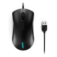 Lenovo Legion M300 RGB Gaming Mouse with 8 Programmable Buttons, USB 2.0, Up to 8000 DPI and 1000 Hz, Ambidextrous, Black, GY50X79384