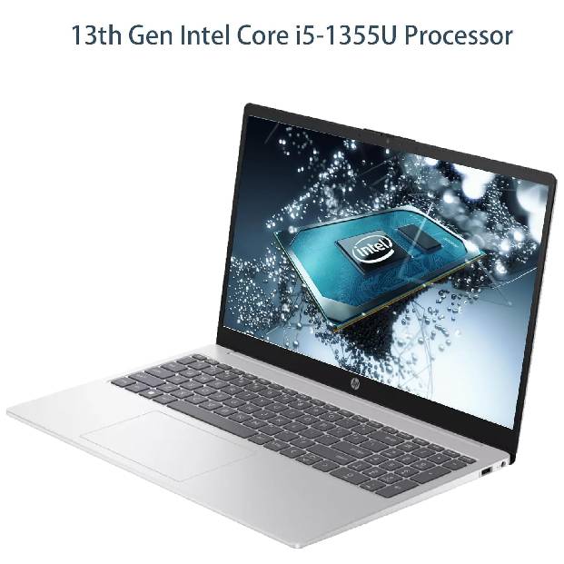HP 15.6" Laptop, 13th Gen Intel Core i5-1335U, 32GB RAM, 1TB SSD, FHD Anti-Glare Display, Webcam, Numeric Keypad, Wi-Fi, Bluetooth, HDMI, 32GB USB Card, Windows 11 – Silver