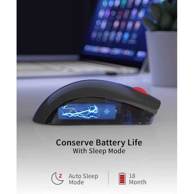 Lenovo Wireless Mouse (WL150) – Ergonomic, 2.4G, 1,000 DPI, 3M clicks, compact, black, USB-A, compatible with laptops and PCs.